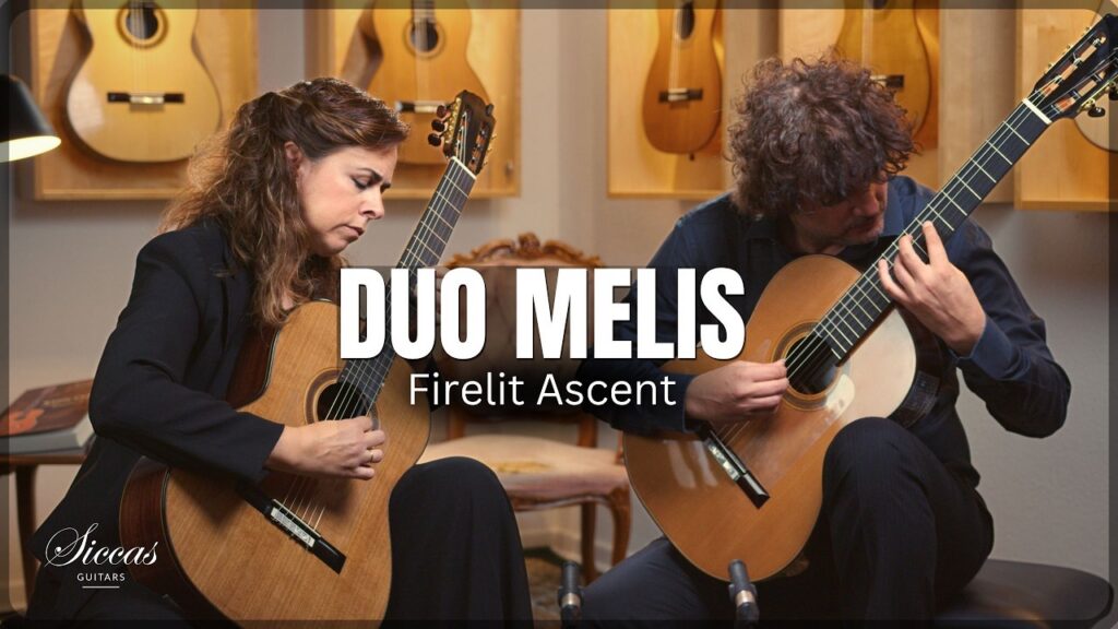Duo Melis performing Firelit Ascent for two guitars