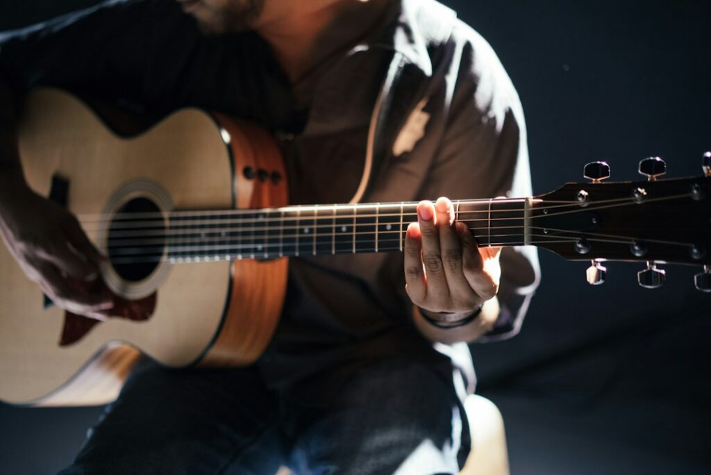 A guitarist playing, an illustrative image for a Sydney classical guitar recital